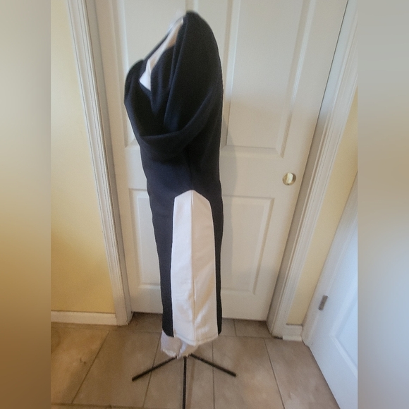 CORY P BLACK & LT. BEIGE DRESS ( sz 12) - Picture 4 of 7